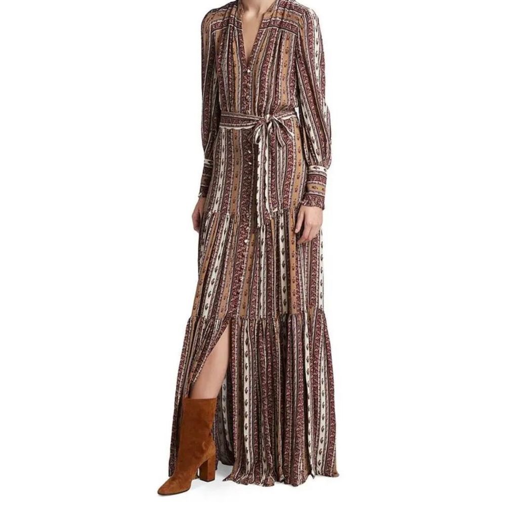 Veronica Beard Maidens Satin Maxi Dress NWT Size 6